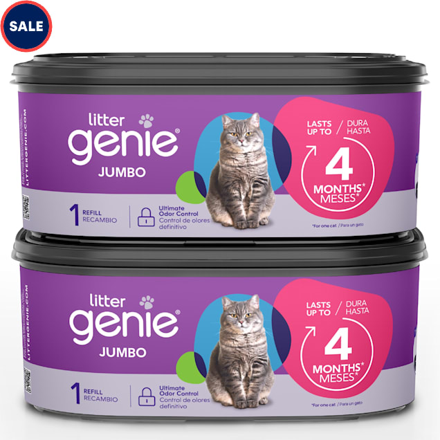 Litter Genie Jumbo 2 Pack Refill with Multilayers Block Odors Cat Litter Petco